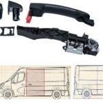 KR02P – Klamka zewnętrzna z mechanizmem (prawa strona)